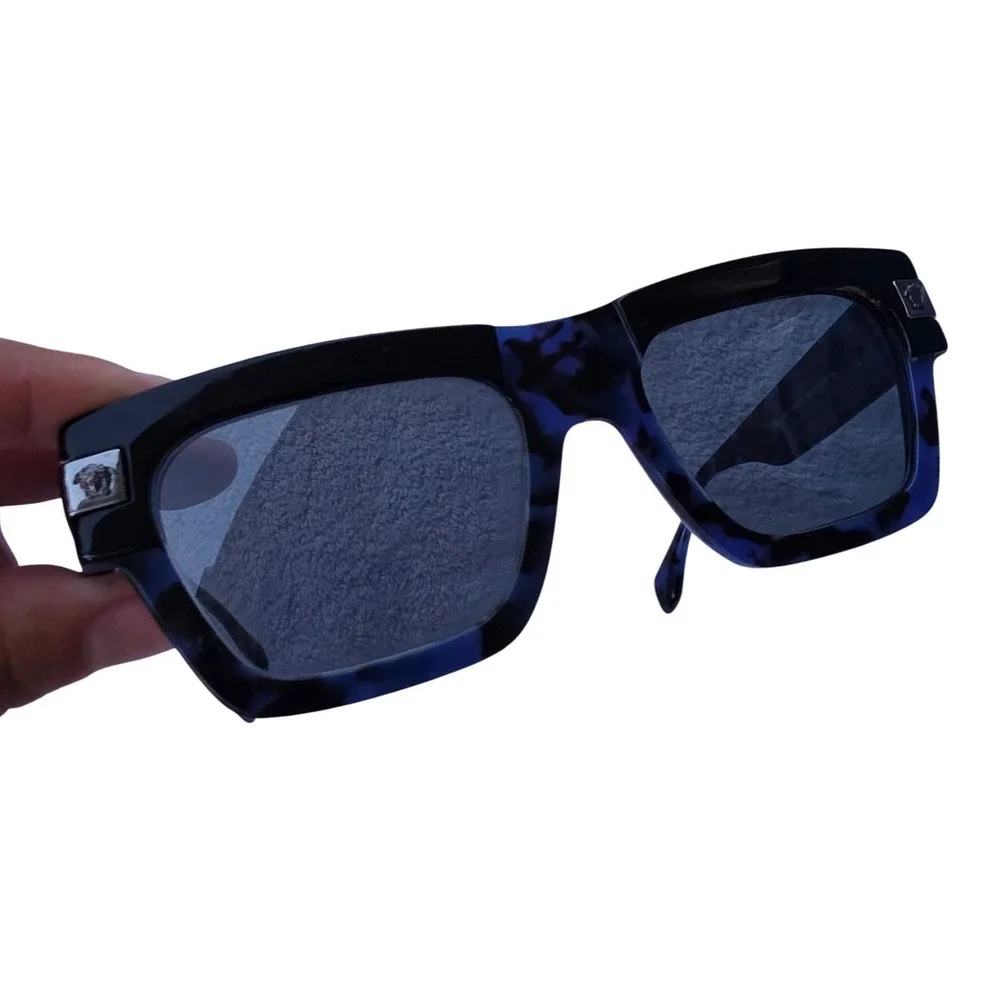 Versace 4464 Frames‎ Blue Tortoise Rectangular Medusa Logo Italy 5458/87 55mm